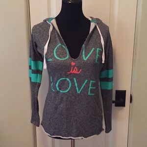 Derek Heart “Love is Love” lightweight sweatshirt